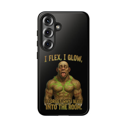 Phone Case — I Flex, I Glow Funny Muscular Guy Phone Cover