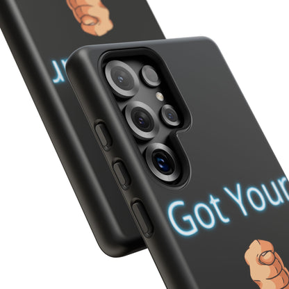 Got Your Nose Phone Case — Funny Neon Fist Design