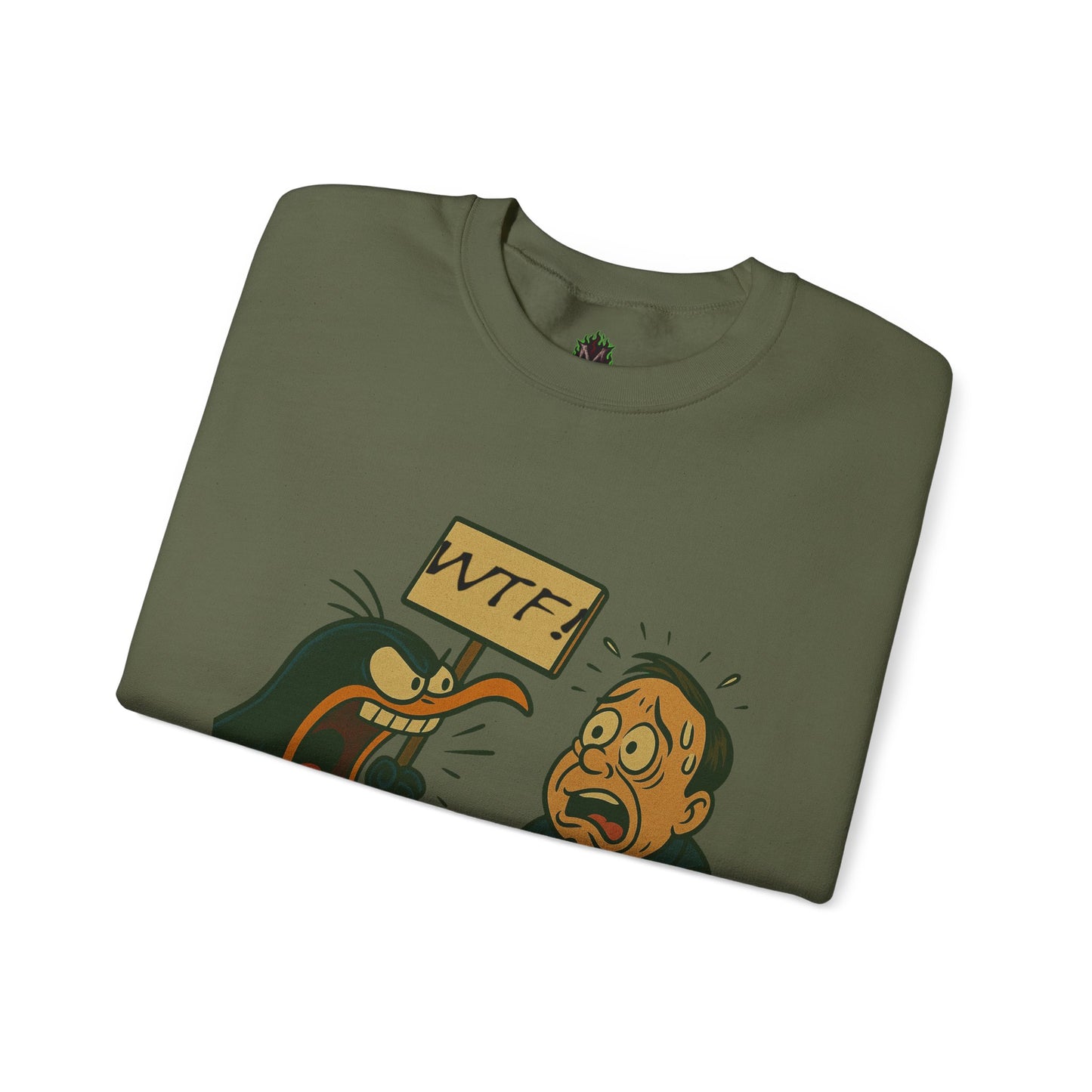WTF Angry Penguin Crewneck Sweatshirt