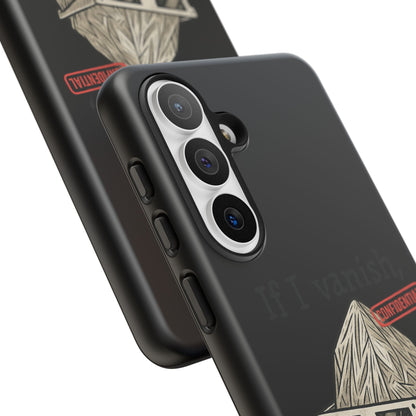 Conspiracy Tin-Foil Hat Phone Case — If I Vanish, Tell the Pigeons I Knew (Confidential)