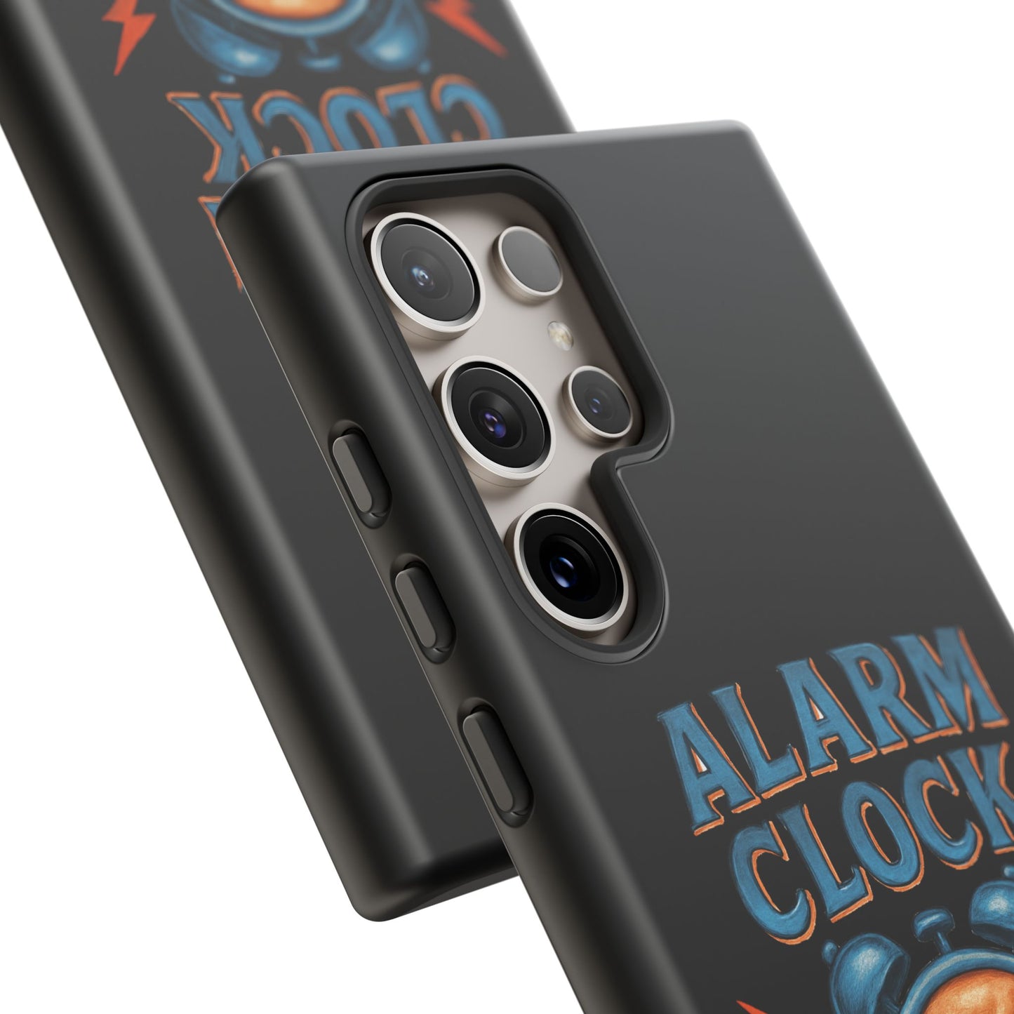 Phone Case — "Alarm Clock" Retro Screaming Clock Protective Cover
