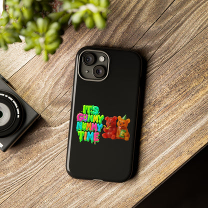 Phone Case — "It's Gummy Nummy Time" Colorful Gummy Bear Protective Case