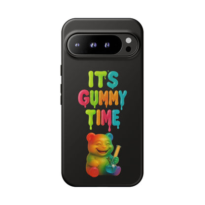 Phone Case — "It's Gummy Time" Rainbow Gummy Bear Protective Cover