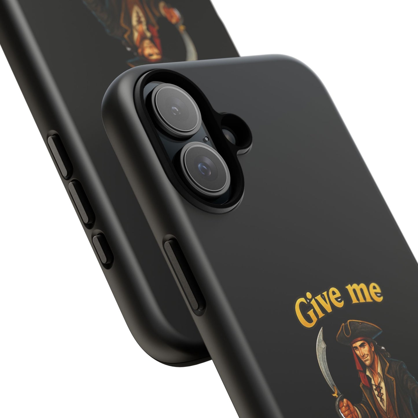 Phone Case — 'Give Me Booty' Pirate Graphic Protective Case