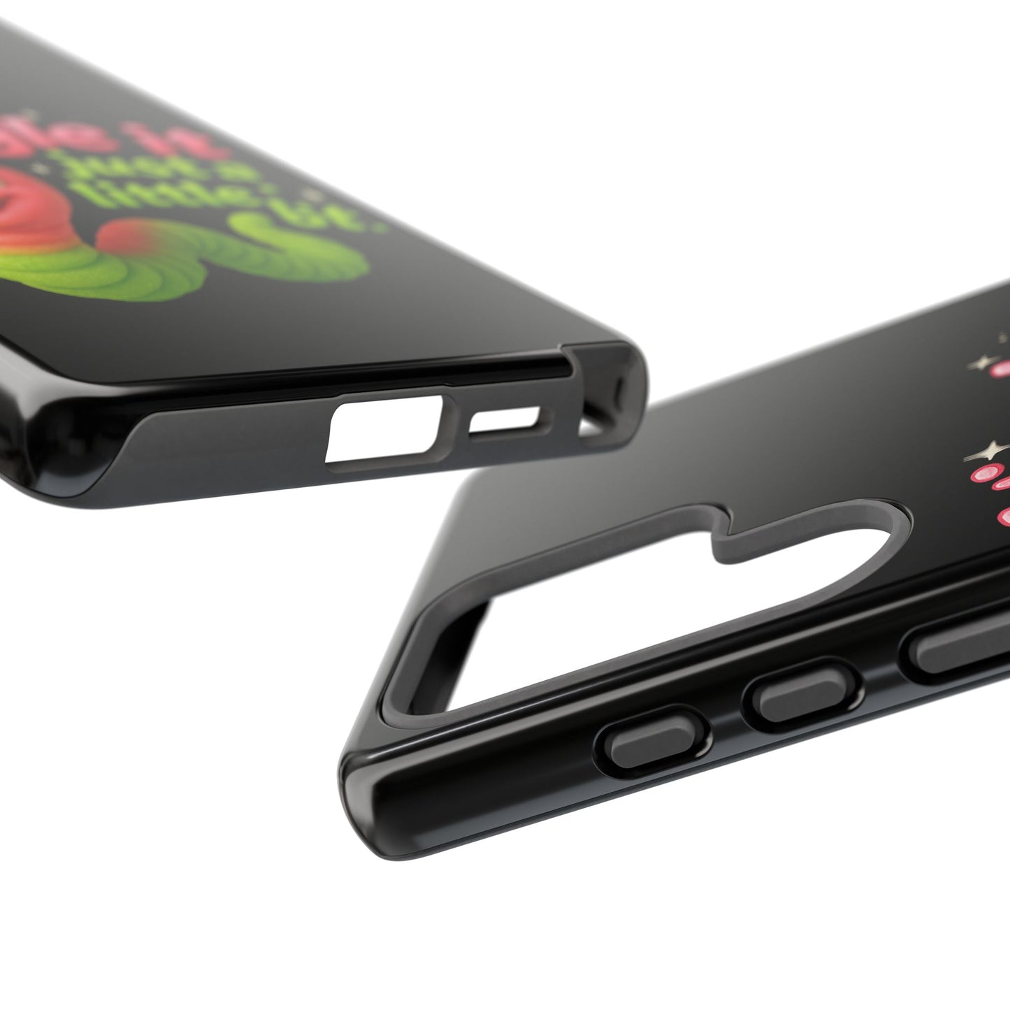 Wiggle It Worm Phone Case — Cute Pink & Green Cartoon iPhone Cover