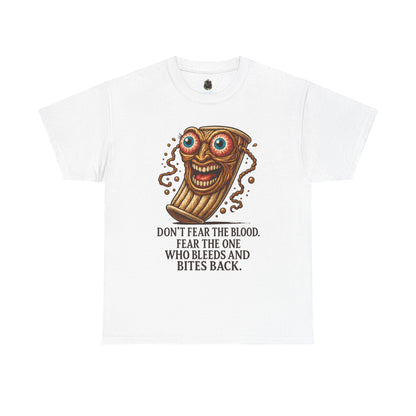 Tampon Warrior – “Bleeds and Bites Back” Feminist Horror T-Shirt