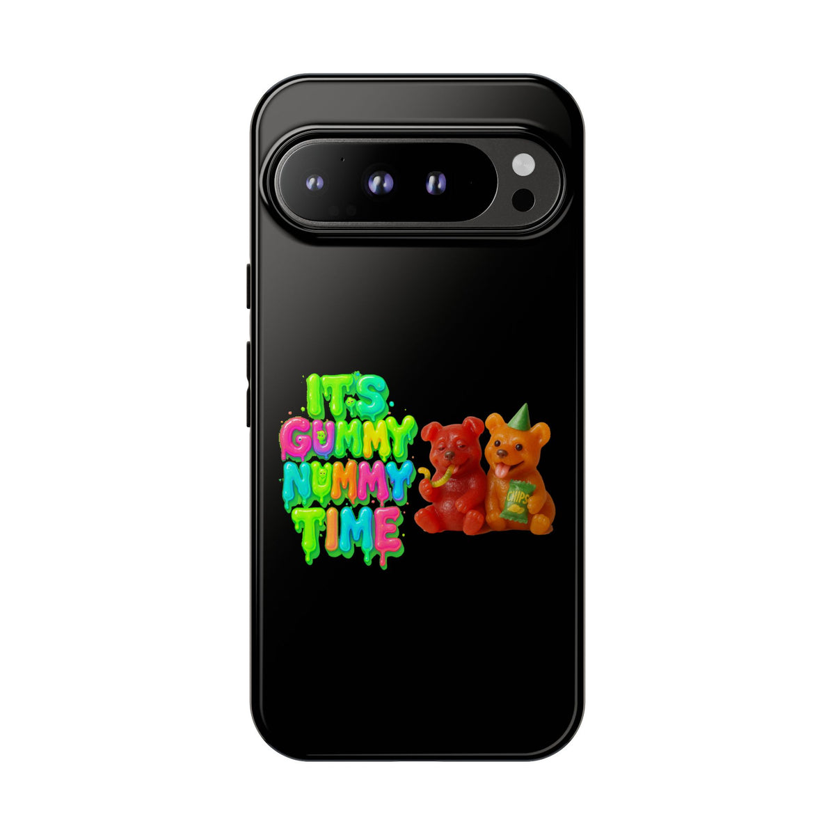 Phone Case — "It's Gummy Nummy Time" Colorful Gummy Bear Protective Case