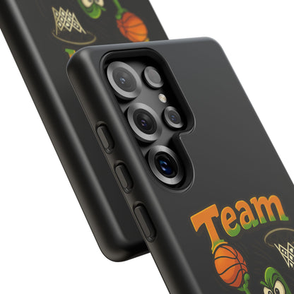 Team Player Basketball Phone Case — Cute Cartoon Pickle Dunk Phone Cover