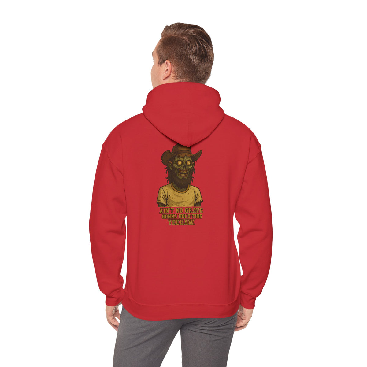 Hoodie - 'Ain't No Grave Could Hold This' Haunted Monster Graphic Pullover