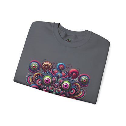 Psychedelic Eye Swarm Crewneck Sweatshirt