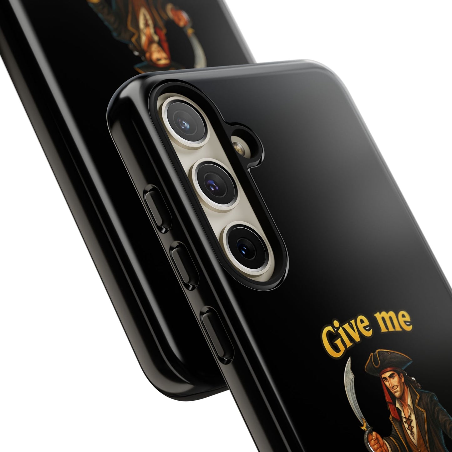 Phone Case — 'Give Me Booty' Pirate Graphic Protective Case