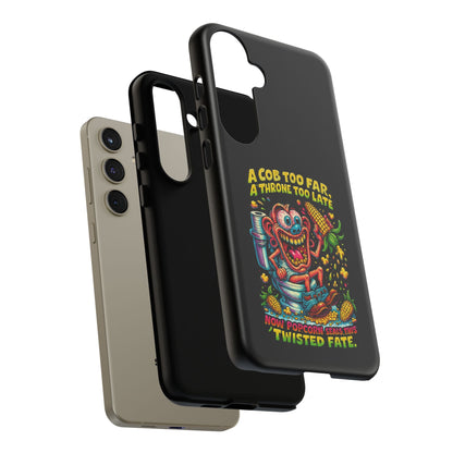 Phone Case — "A Cob Too Far" Popcorn Horror Design