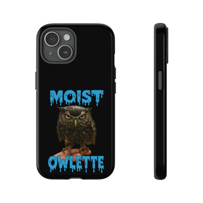Moist Owlette Phone Case — Funny Owl Graphic Protective Case