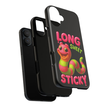 Phone Case — "Long Sweet Sticky" Cute Candy Snake Protective Case
