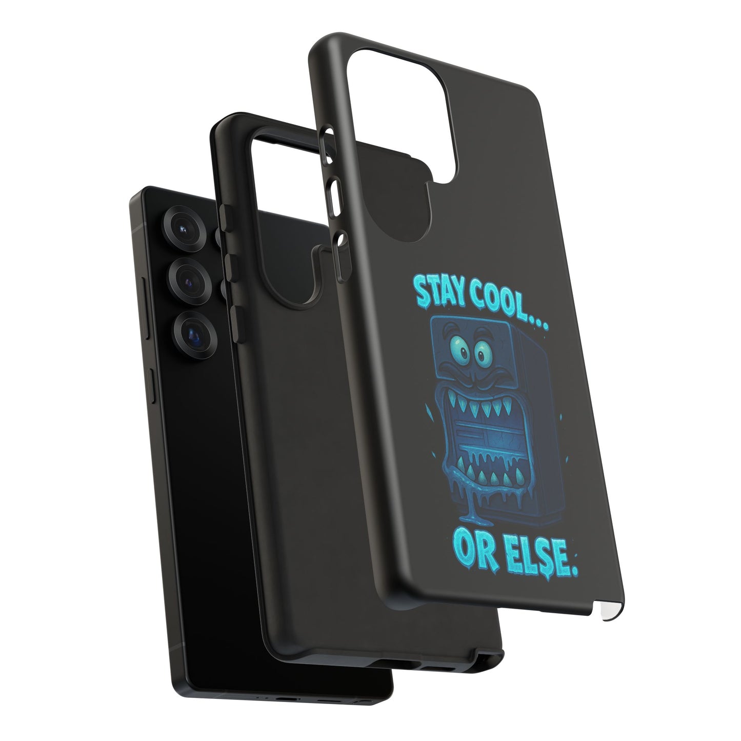Stay Cool... Or Else. Phone Case — Neon Monster Protective iPhone Cover