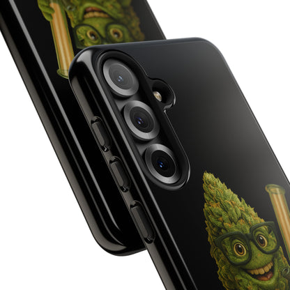 Phone Case — "Educated. Medicated. Elevated." Cute Bud Scientist Design