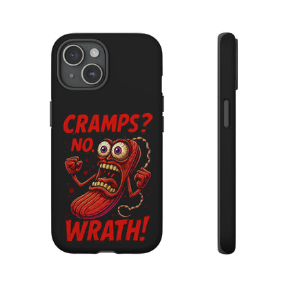 Phone Case — "Cramps? No, Wrath!" Retro Hot-Pepper Graphic