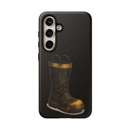 Vintage Fire Boot Phone Case — Rugged Protective iPhone Cover