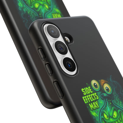 Phone Case — 'Side Effects May Include Laughter, Screaming, Glowing, and Doom' Neon Monster
