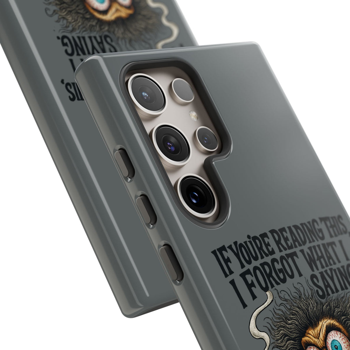 Phone Case — "If You're Reading This I Forgot What I Was Saying" Retro Crazy Cartoon Design