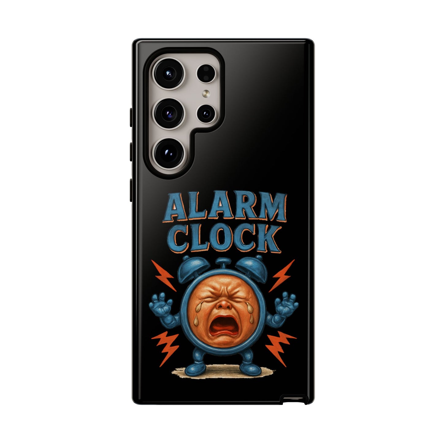 Phone Case — "Alarm Clock" Retro Screaming Clock Protective Cover