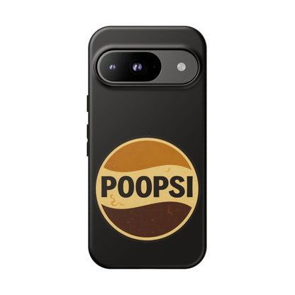Poopsi Retro Logo Phone Case — Funny Vintage Soda-Inspired iPhone Cover