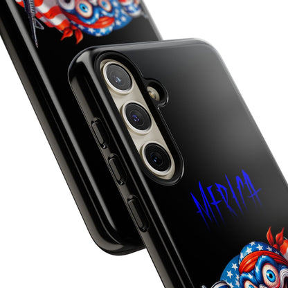 Phone Case — Patriotic 'Merica Clown with Flag, Beer & Rifle