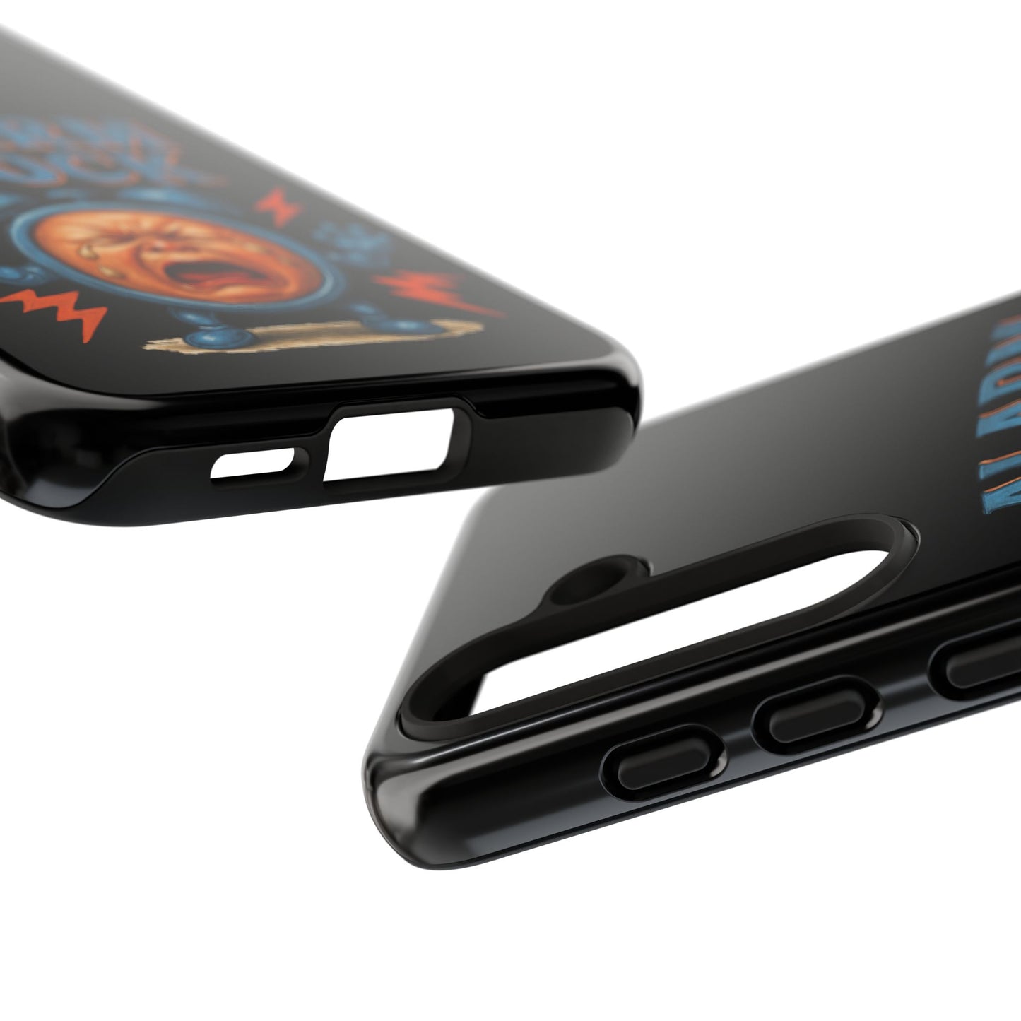 Phone Case — "Alarm Clock" Retro Screaming Clock Protective Cover