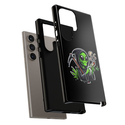 Reaper Alien Phone Case – Cute Grim Reaper Smoking Weed iPhone Case
