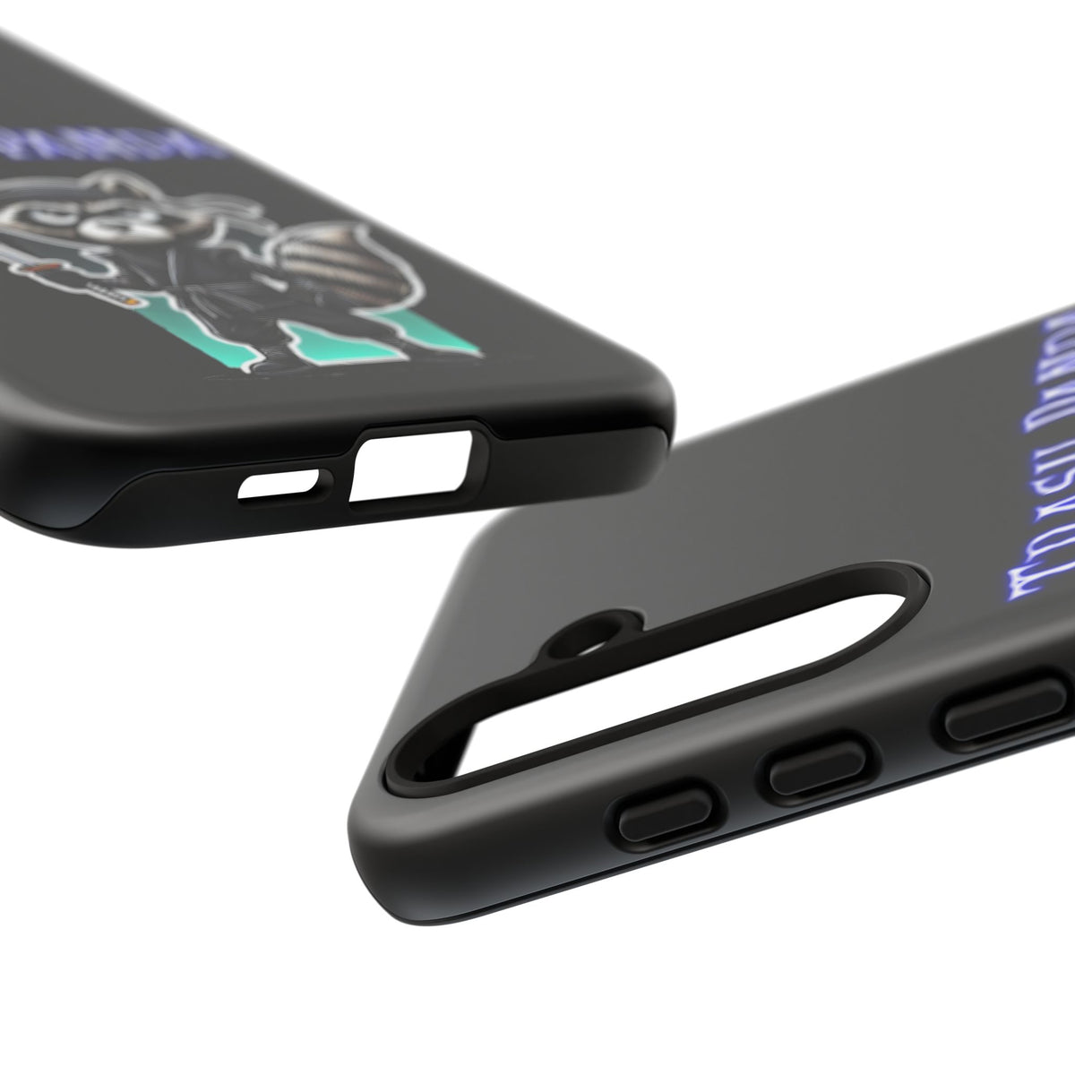Trash Panda Ninja Phone Case — Cute Raccoon Warrior Protective Case