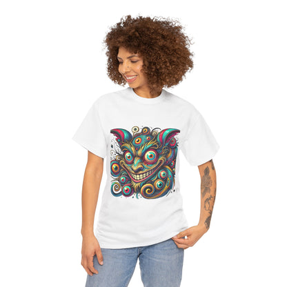 "Psychedelic Cheshire Cat" Trippy Art T-Shirt