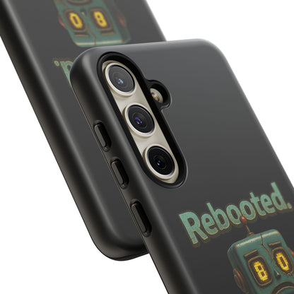 Phone Case — 'Rebooted. Still Awkward.' Retro Robot Protective Cover