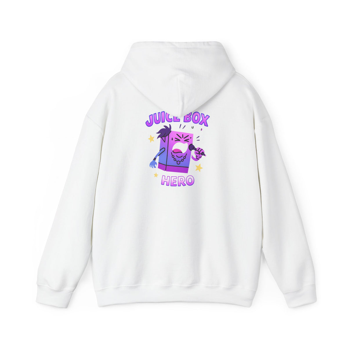 Juice Box Hero Hoodie — Playful Cartoon Juice Box Graphic Sweatshirt
