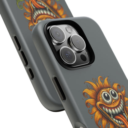 Funny Monster Sunflower Phone Case — "Photosynthesizing the Universe One Breakdown at a Time"