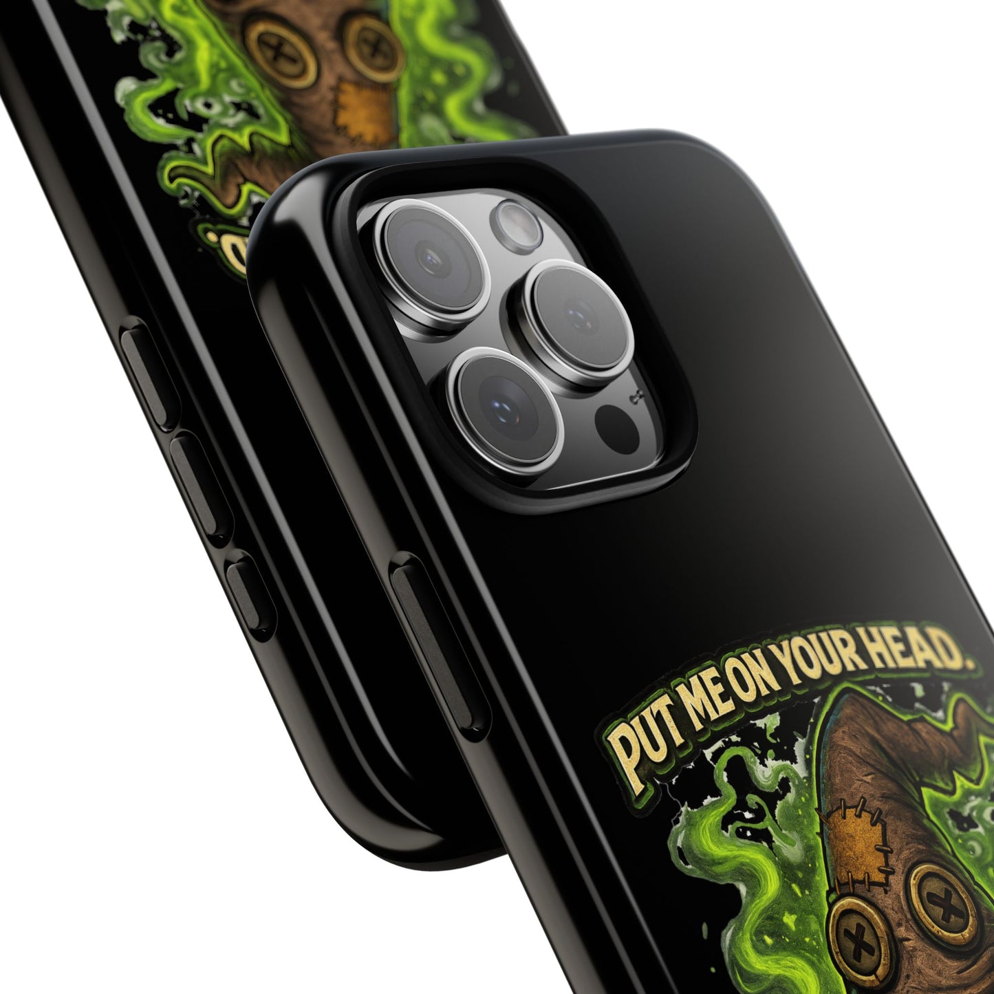 Phone Case — “Put Me On Your Head, I Double Dare You” Scary Witch Hat Design