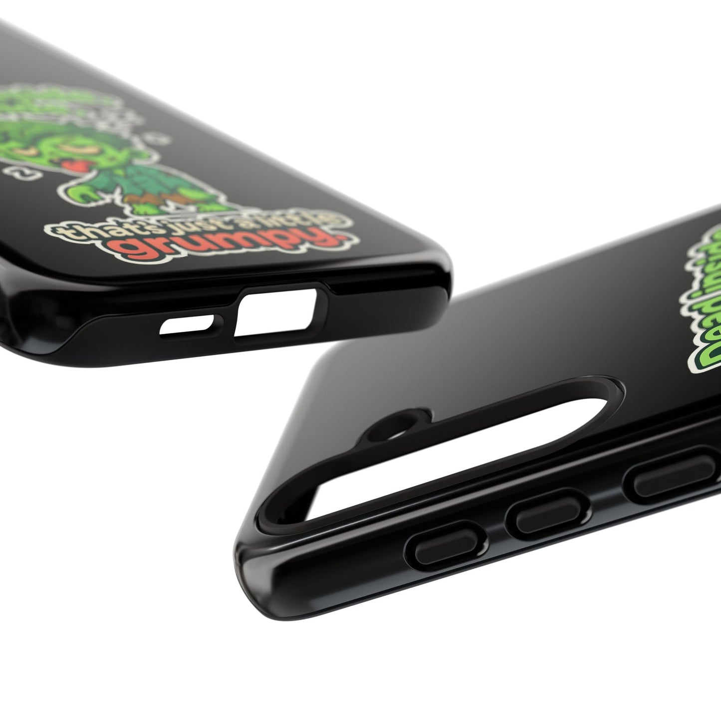 Phone Case — "Dead Inside, Outside, That's Just a Little Grumpy" Cute Zombie Design