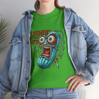 Flushed But Not Forgotten – Horror Tampon Tee
