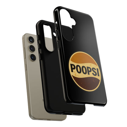 Poopsi Retro Logo Phone Case — Funny Vintage Soda-Inspired iPhone Cover