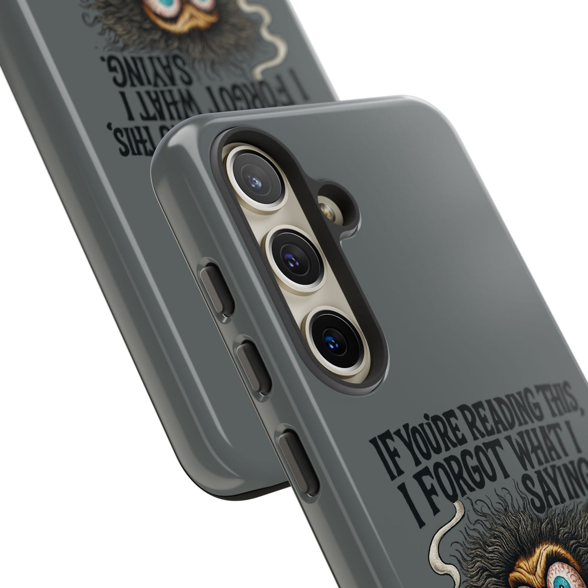 Phone Case — "If You're Reading This I Forgot What I Was Saying" Retro Crazy Cartoon Design