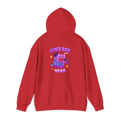 Juice Box Hero Hoodie — Playful Cartoon Juice Box Graphic Sweatshirt