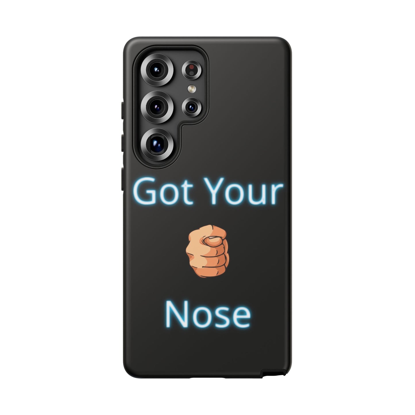 Got Your Nose Phone Case — Funny Neon Fist Design