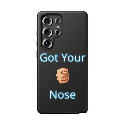 Got Your Nose Phone Case — Funny Neon Fist Design