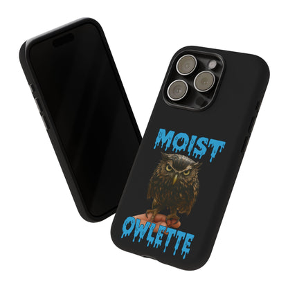 Moist Owlette Phone Case — Funny Owl Graphic Protective Case