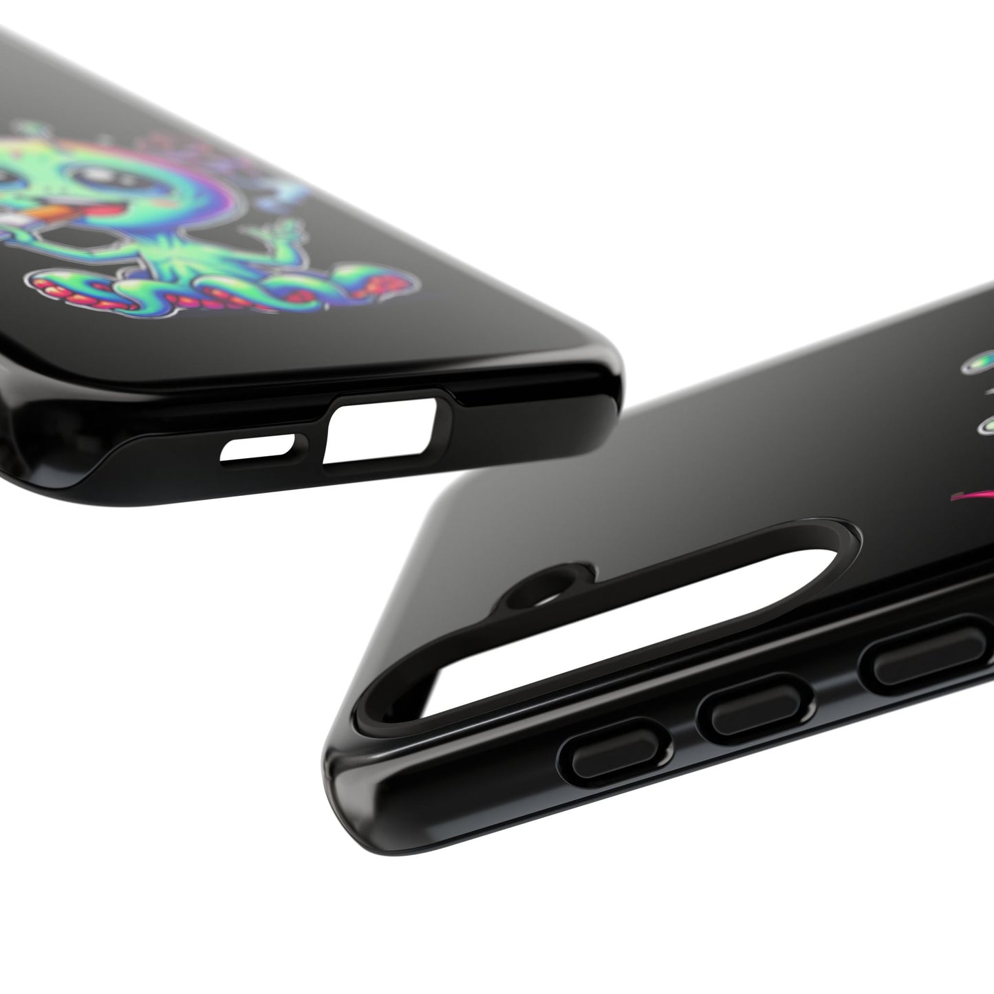 Alien Smoking Rainbow Joint Phone Case — Cute Psychedelic Cannabis iPhone Cover