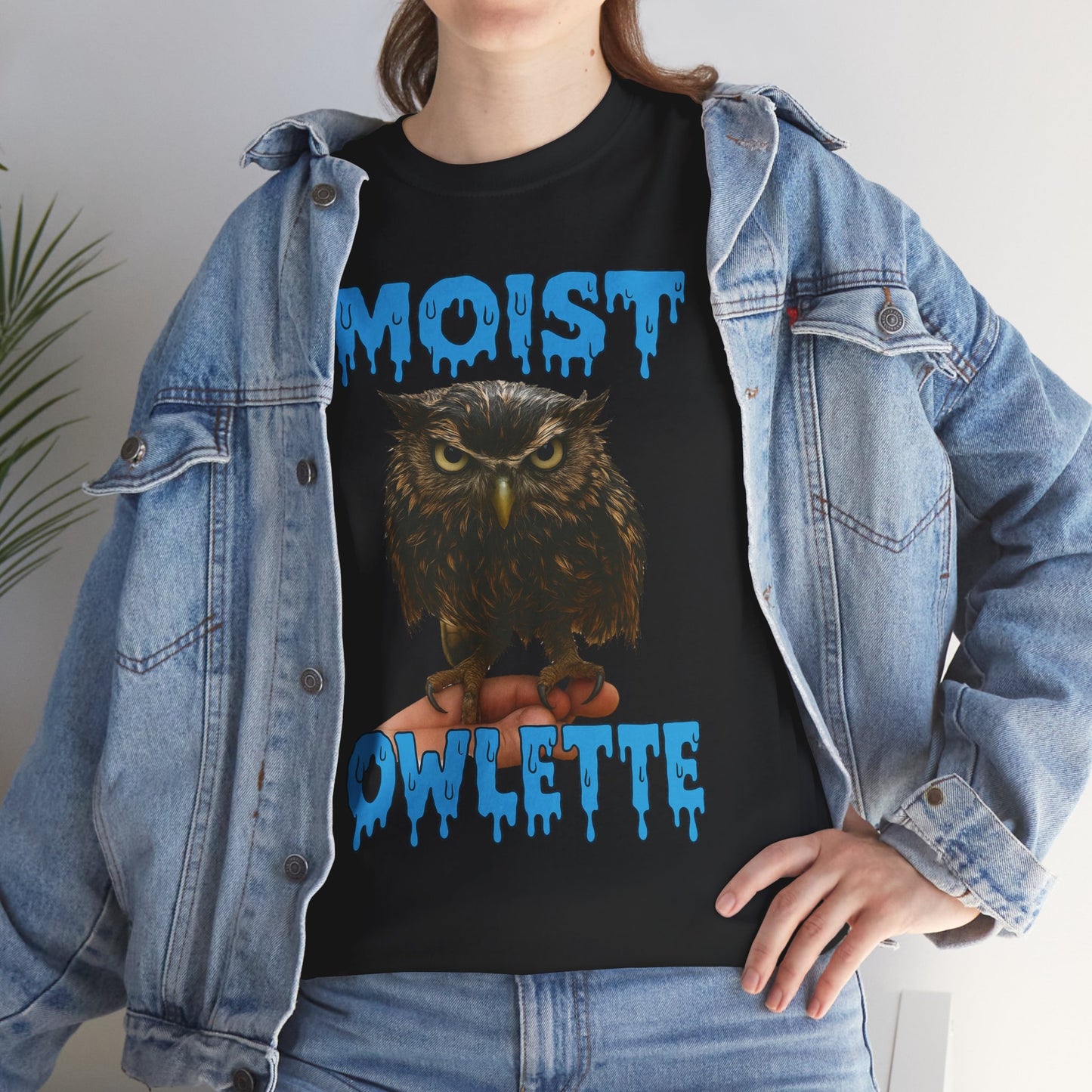 Moist Owlette T-Shirt | Cute Grumpy Owl Graphic