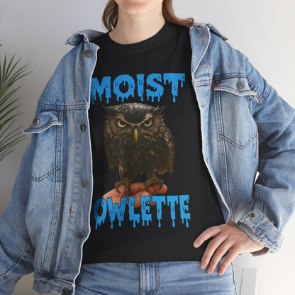 Moist Owlette T-Shirt | Cute Grumpy Owl Graphic