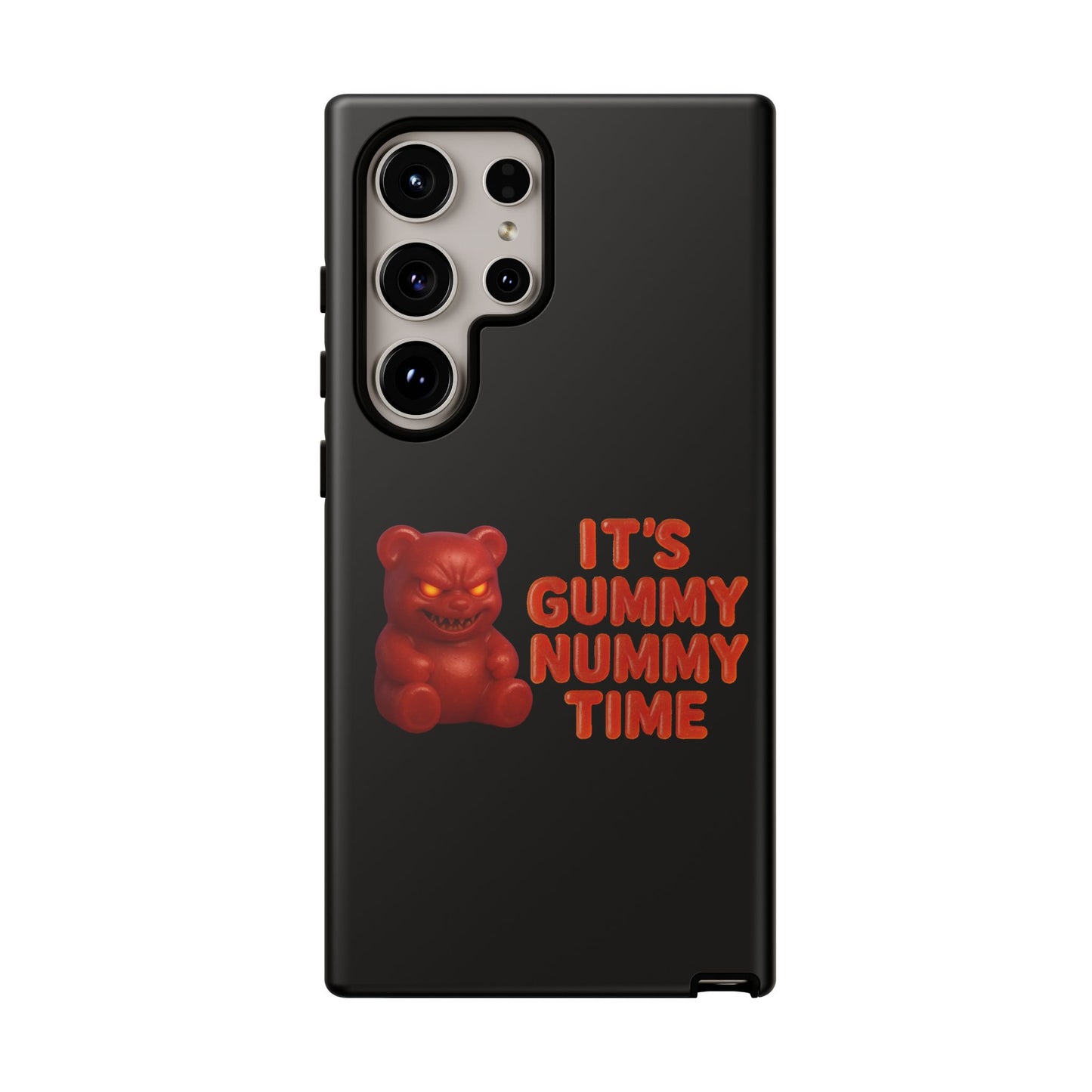 Phone Case — "It's Gummy Nummy Time" Red Gummy Bear Protective Case