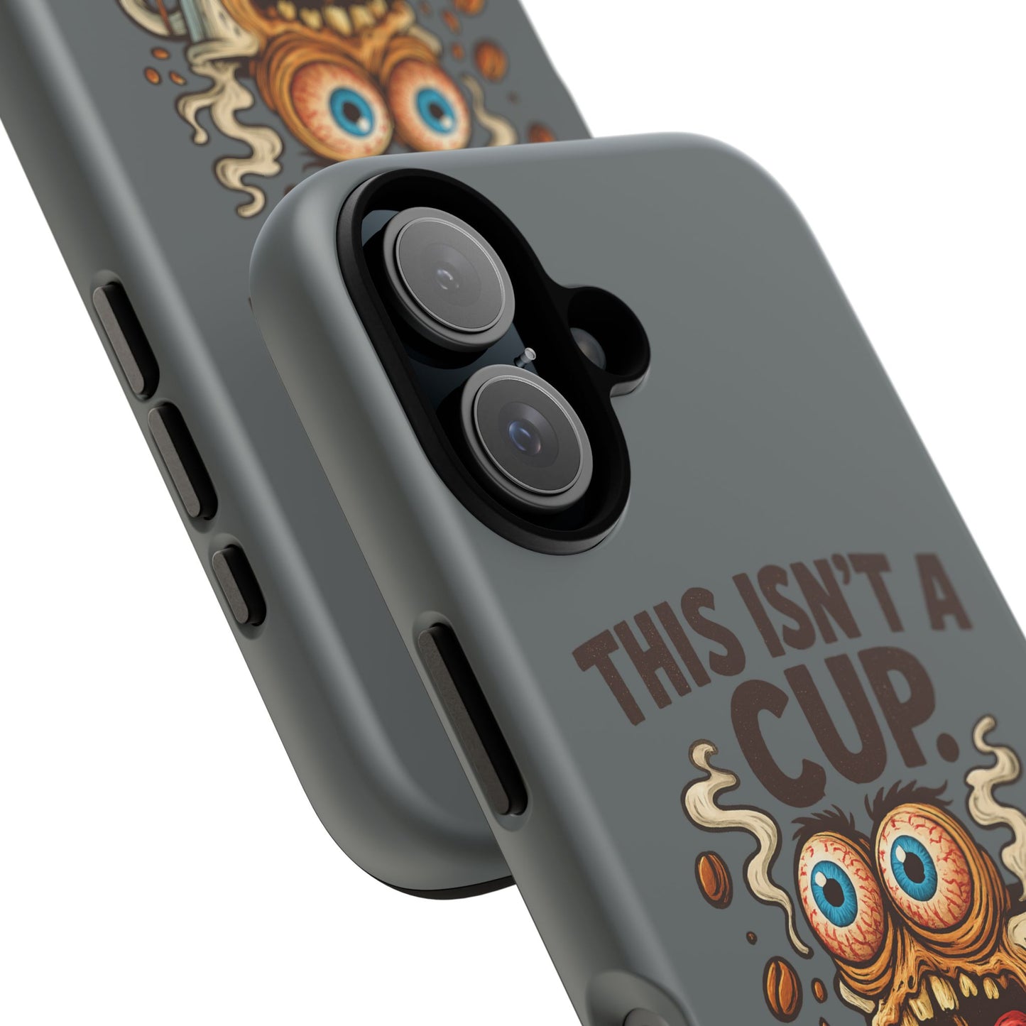 Phone Case — "This Isn't a Cup, It's a Cry for Help" Funny Coffee Monster Design