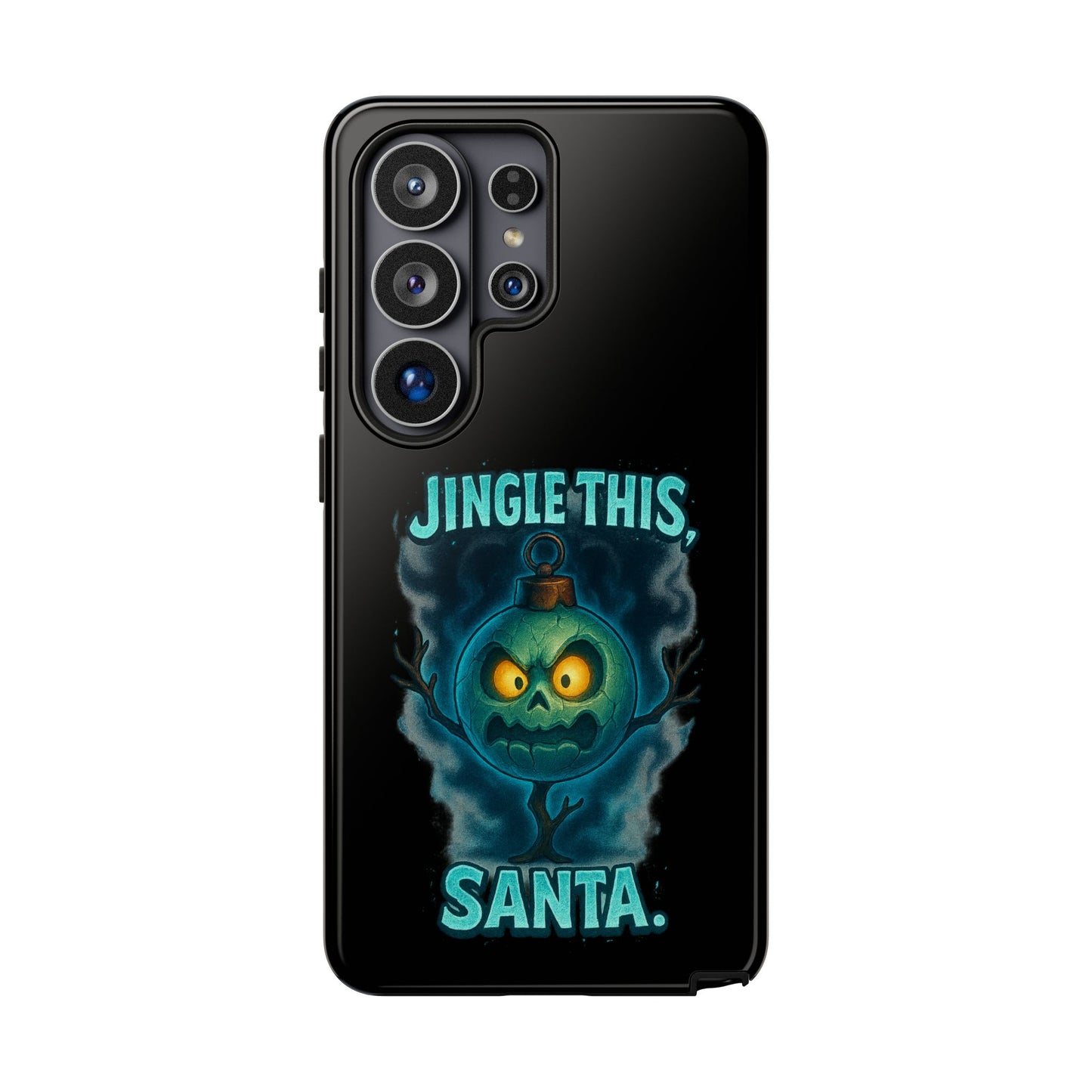 Phone Case - 'Jingle This, Santa' Spooky Holiday Protective Case