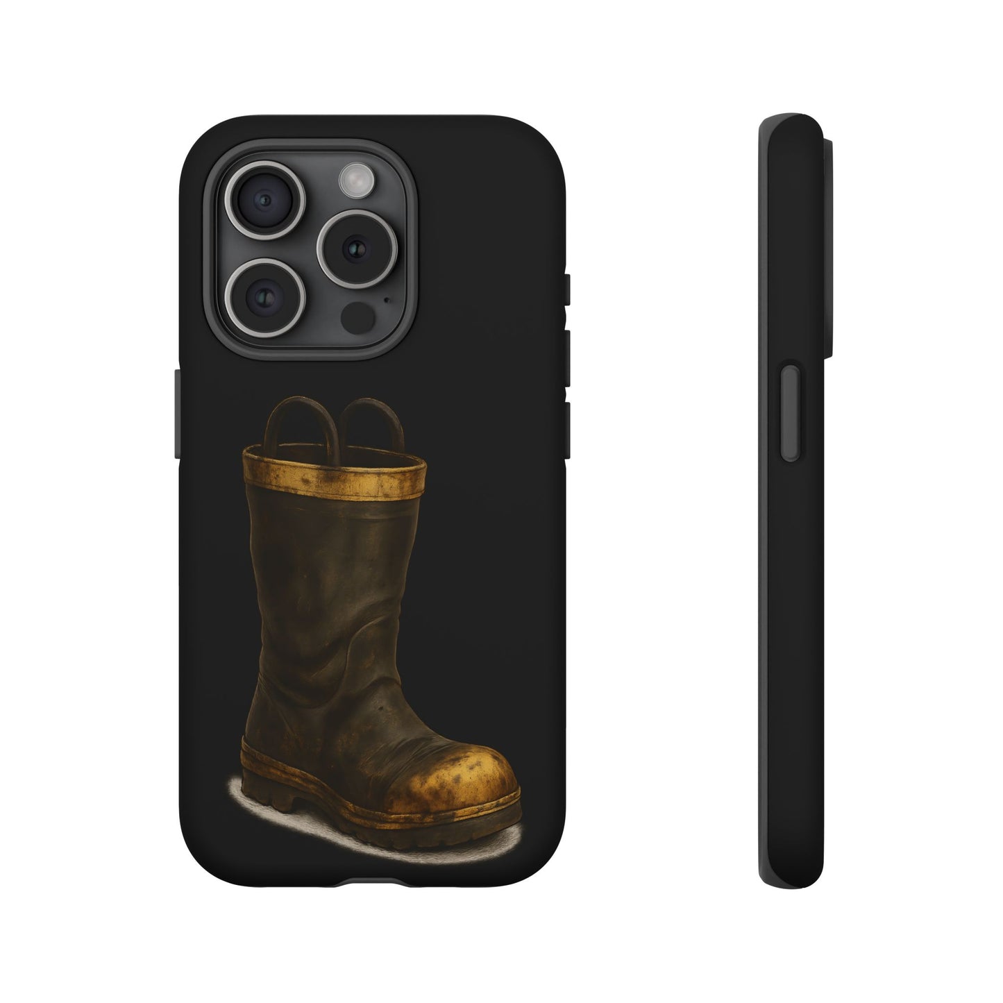 Vintage Fire Boot Phone Case — Rugged Protective iPhone Cover
